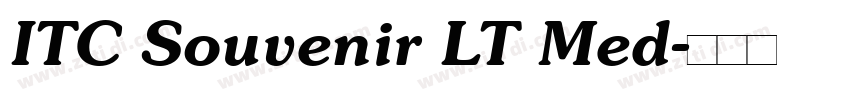 ITC Souvenir LT Med字体转换